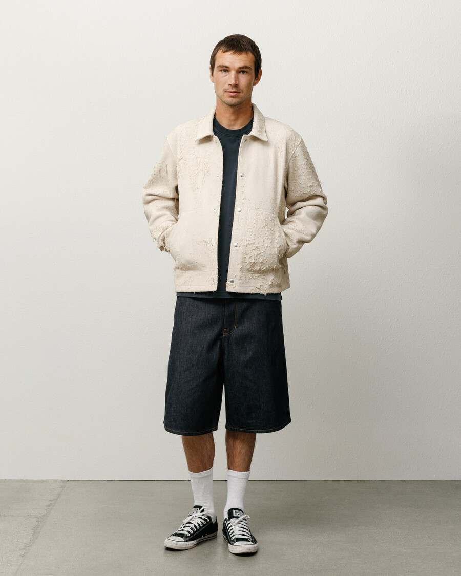raw denim work short