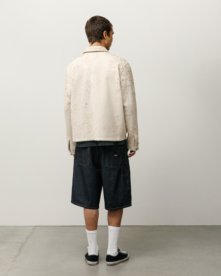 raw denim work short