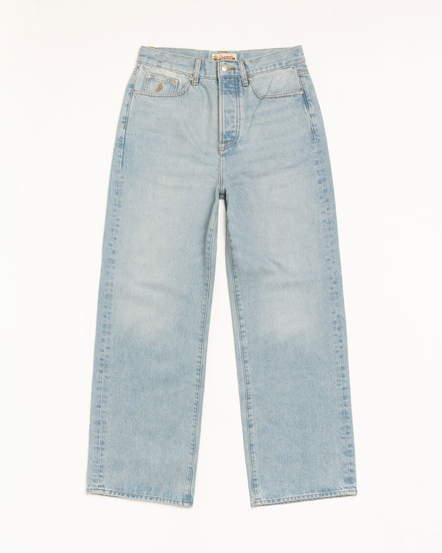 entspannte jeans aus denim