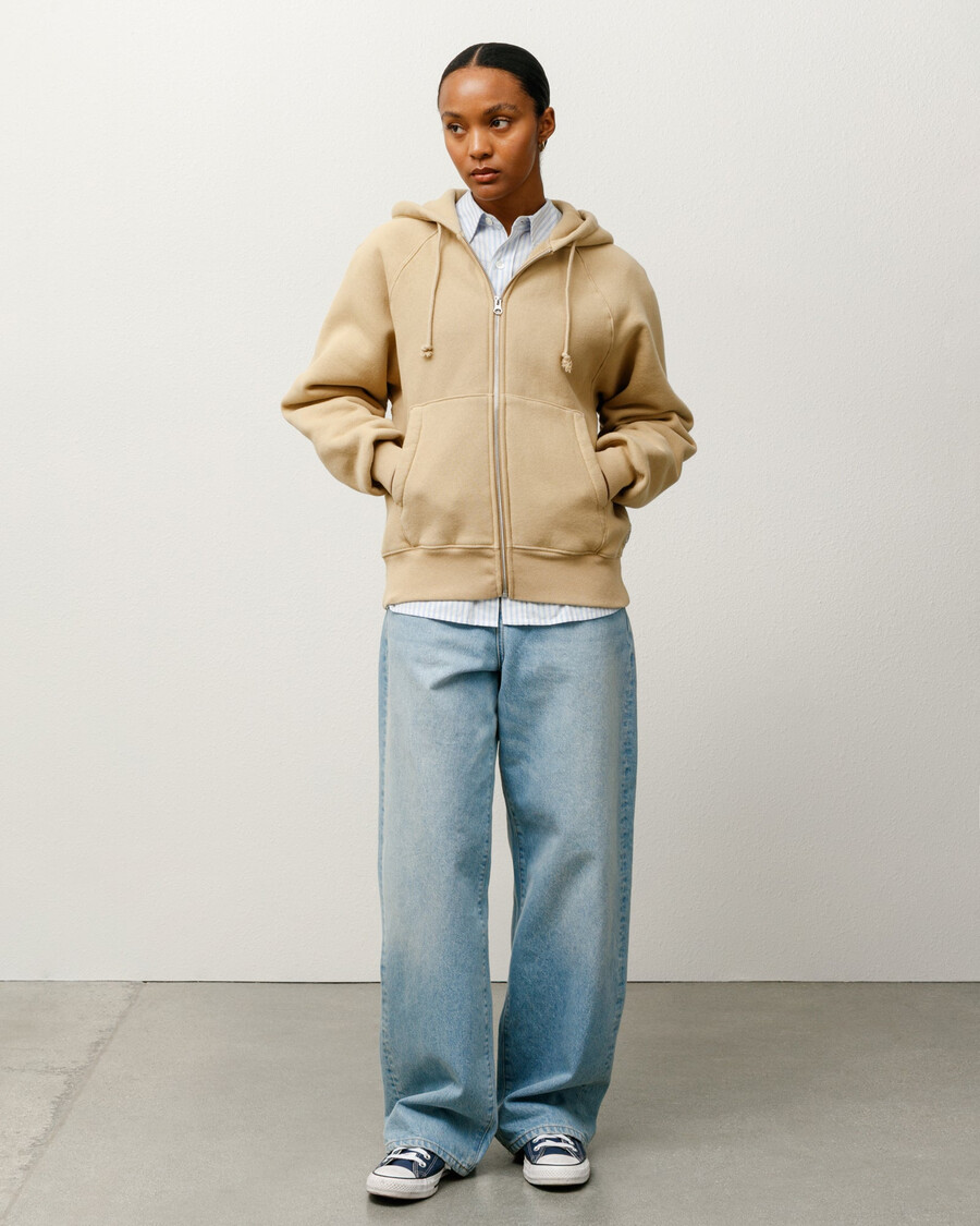 entspannte jeans aus denim