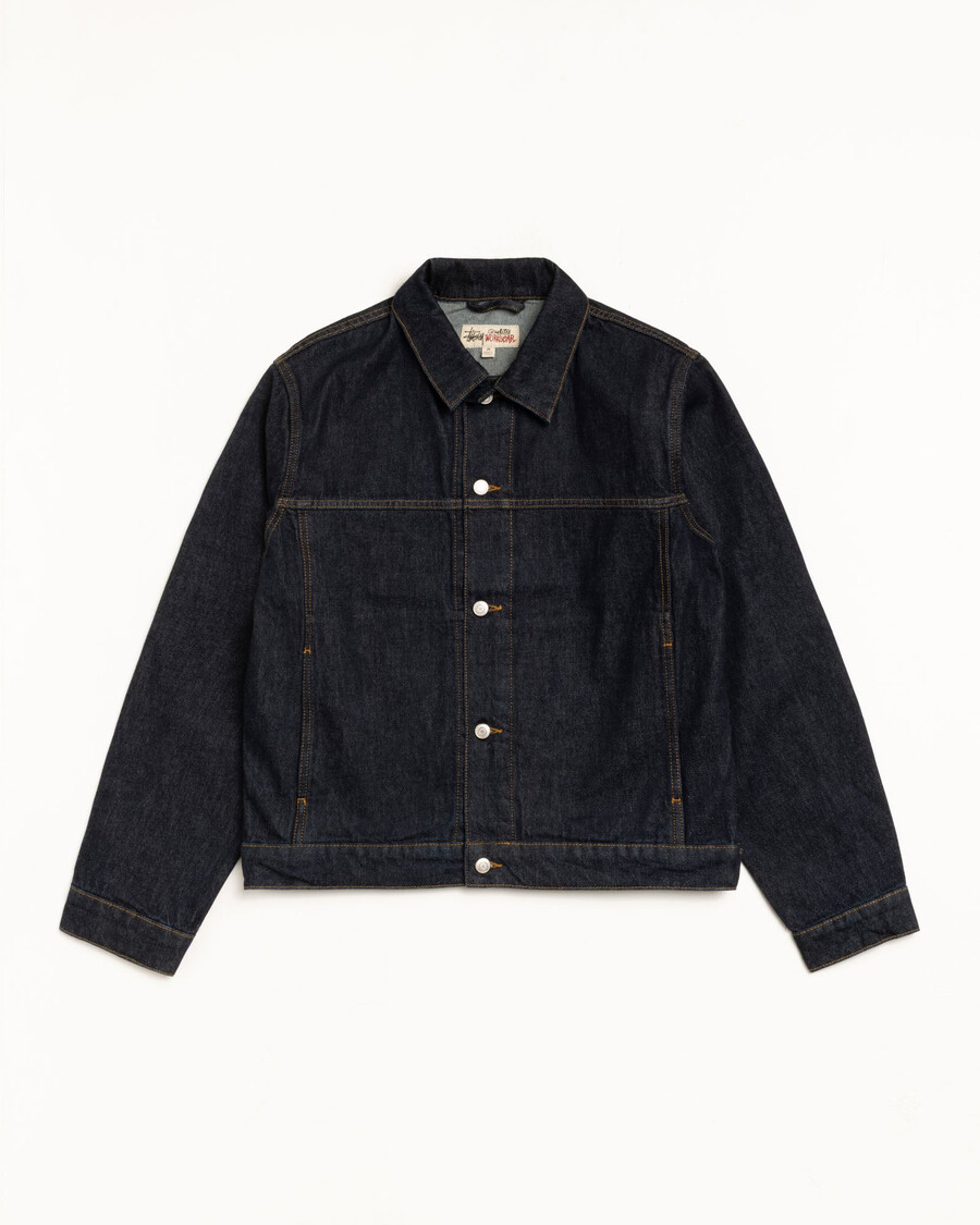 truckerjacke aus denim
