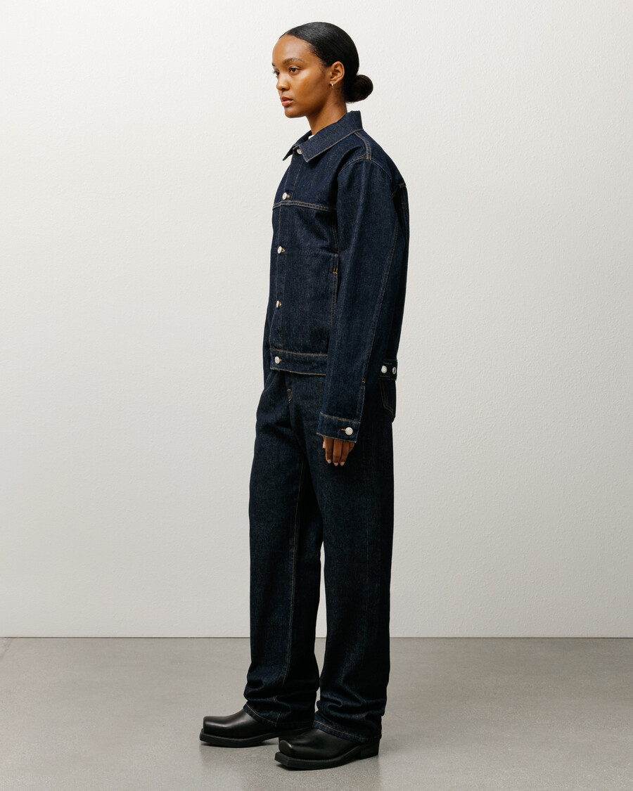 truckerjacke aus denim