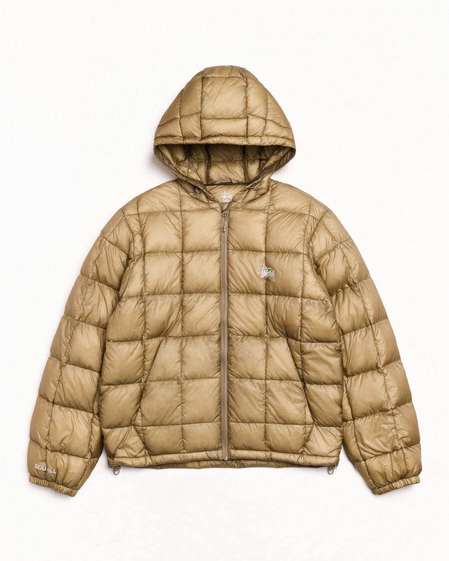 mittelschwere kapuzen-daunenjacke