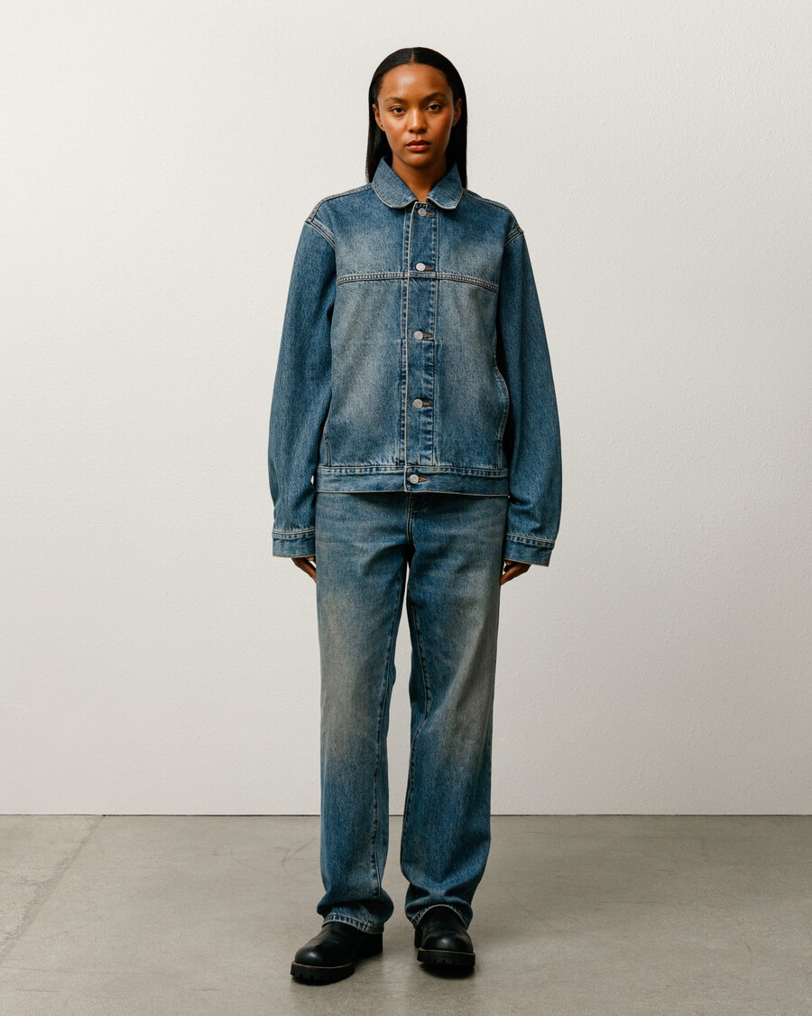 truckerjacke aus denim