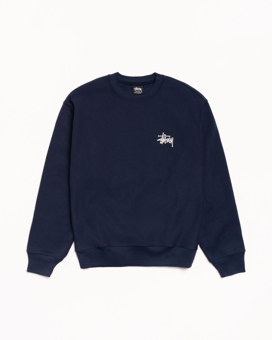 stüssy basic crew