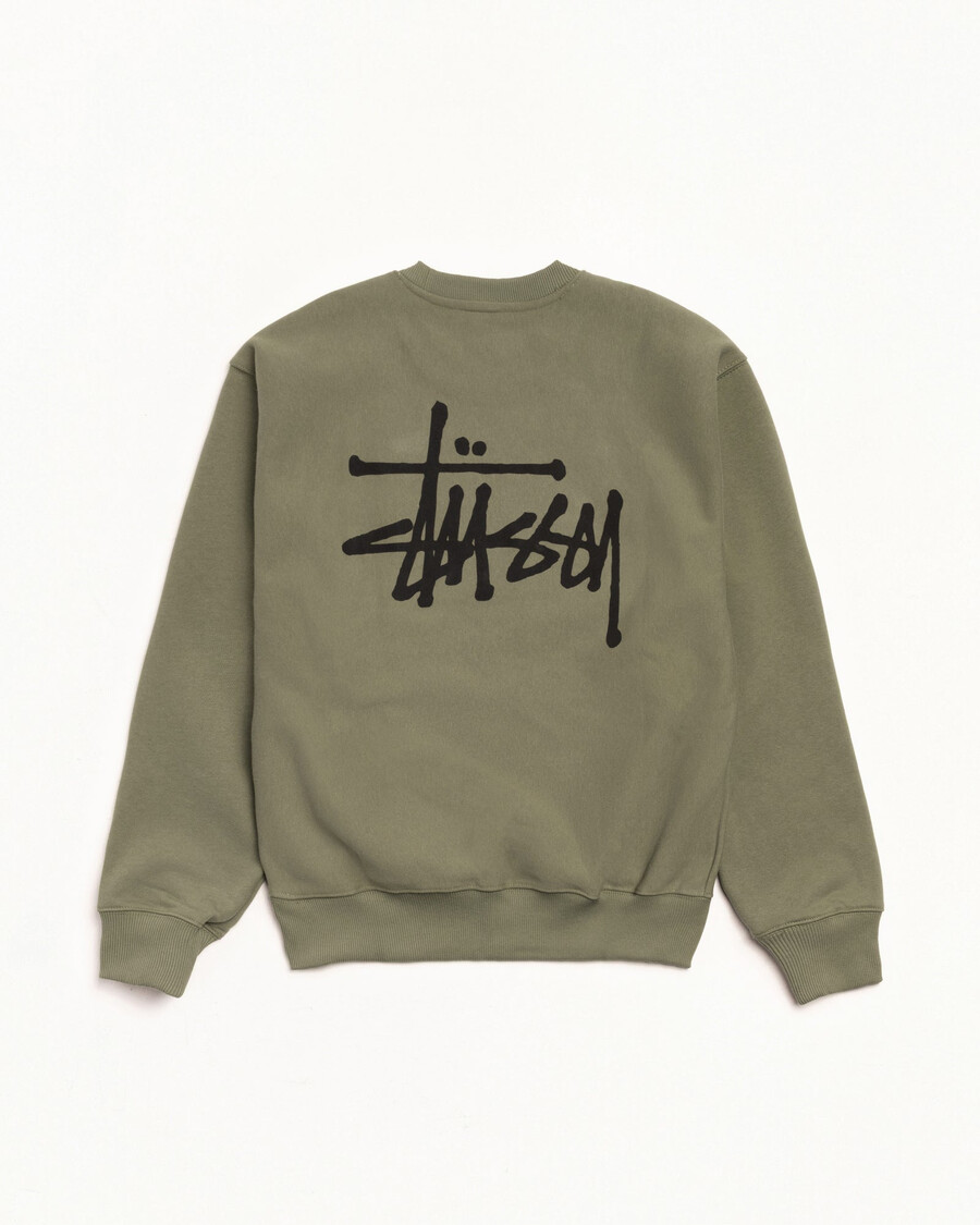 stüssy basic crew