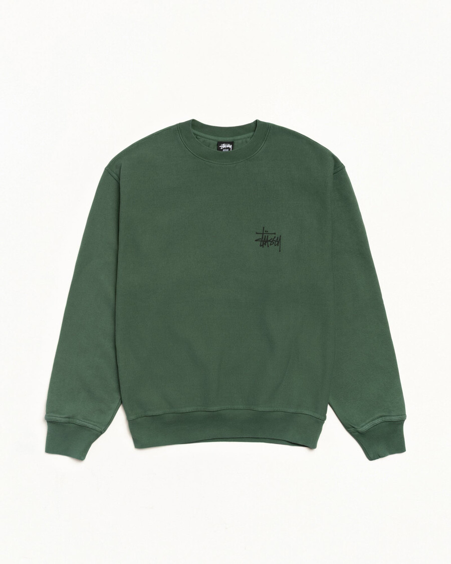 basic stüssy crew pigmentgefärbt