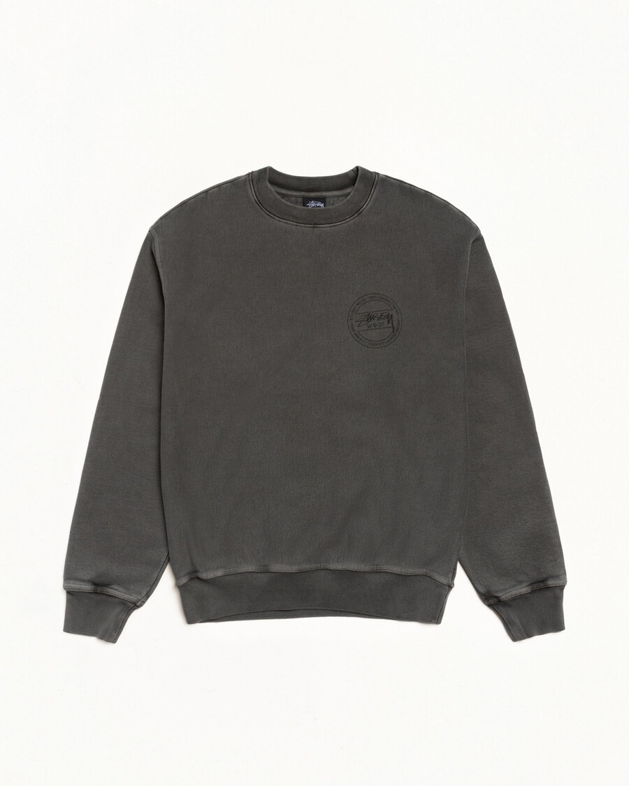 stüssy wear crew pigmentgefärbt
