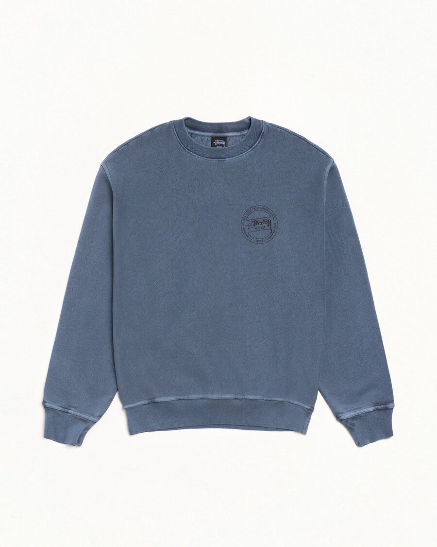 stüssy wear crew pigmentgefärbt