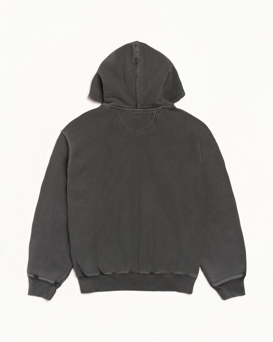 stüssy wear zip hoodie pigmentgefärbt