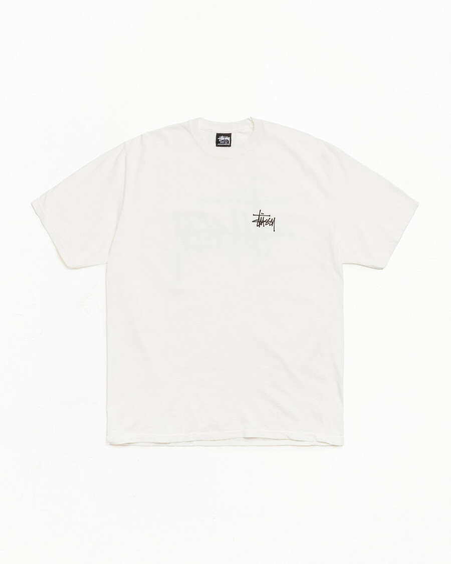 basic stüssy t-shirt pigmentgefärbt