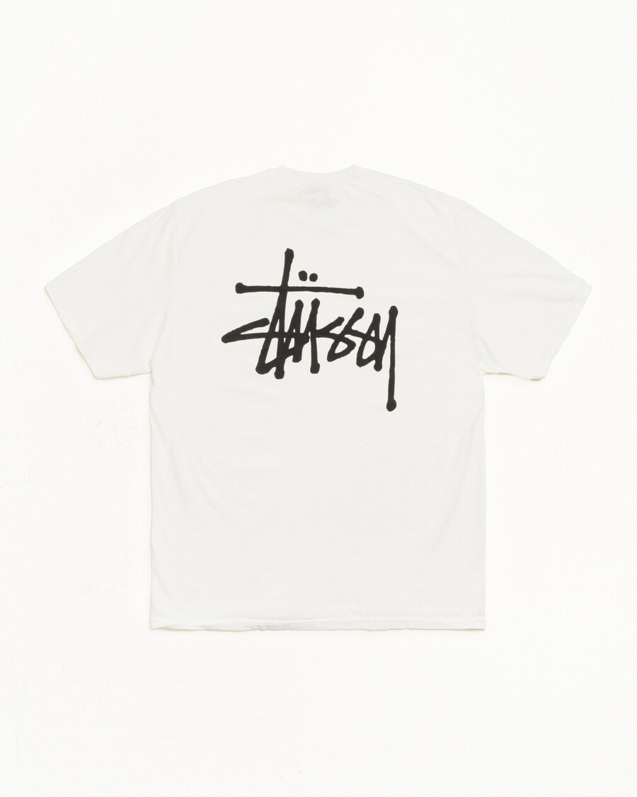 basic stüssy t-shirt pigmentgefärbt