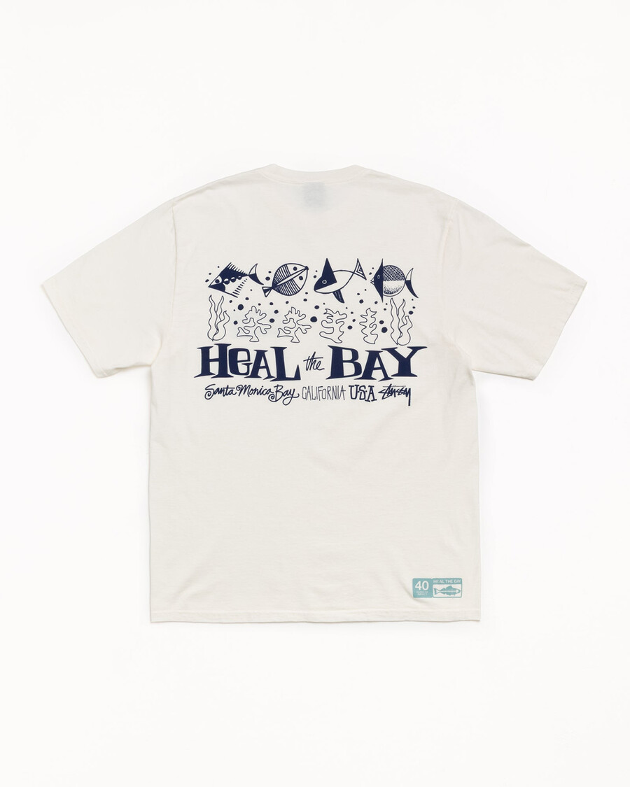 heal the bay 40 t-shirt pigmentgefärbt