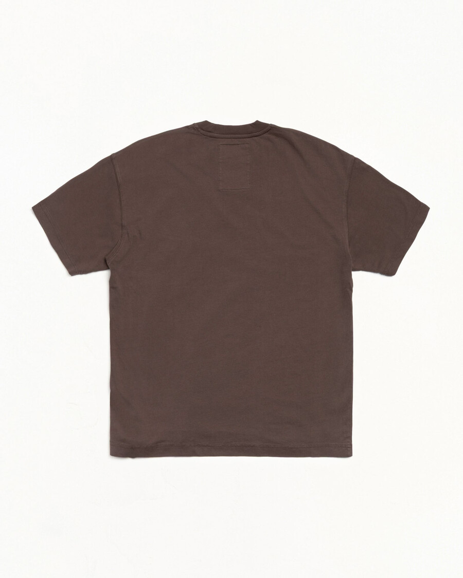 stückgefärbtes kurzarm-t-shirt